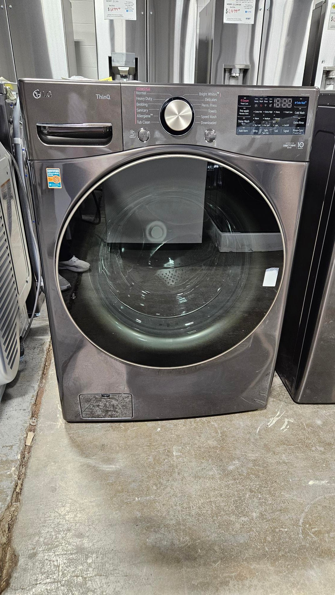 LG Scratch and Dent Front Load Washer (W109)